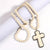 Boho Vintage Style Neck Chain Cross Pendant Necklace