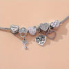 Bohemian Style Beaded Heart Charms Bracelet