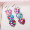 Valentine&#39;s Day Love Sequin Acrylic Earrings