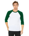 Bella+Canvas Customizable 3/4 Sleeve Baseball Tees