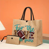 2PCS Rugby Football Print Tote Bag Sets