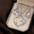 3pcs/set Heart Shaped Zircon Pendant Necklace & Drop Earrings