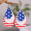 Independence Day Star Stripe Layered Design Dangle Earrings