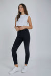 Cello Mid Rise Pull On Crop Skinny w. Rolled Hem