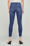 Cello Mid Rise Pull On Crop Skinny w. Rolled Hem