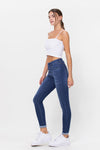 Cello Mid Rise Pull On Crop Skinny w. Rolled Hem