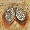 Bohemian Leopard Print Teardrop Dangle Earrings