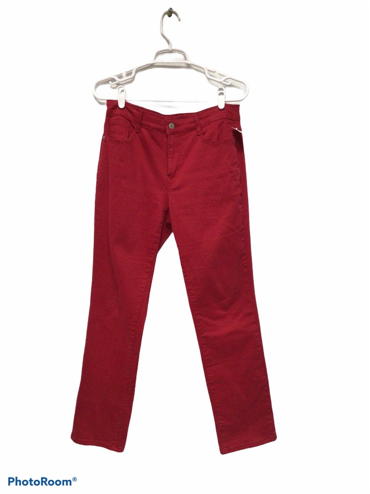 Preowned Bandolino Caroline Red Jeans Size 8